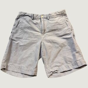 Polo Ralph Lauren Classic Fit Oxford‎ Shorts Mens 33 Blue Cotton Flat Front Pony